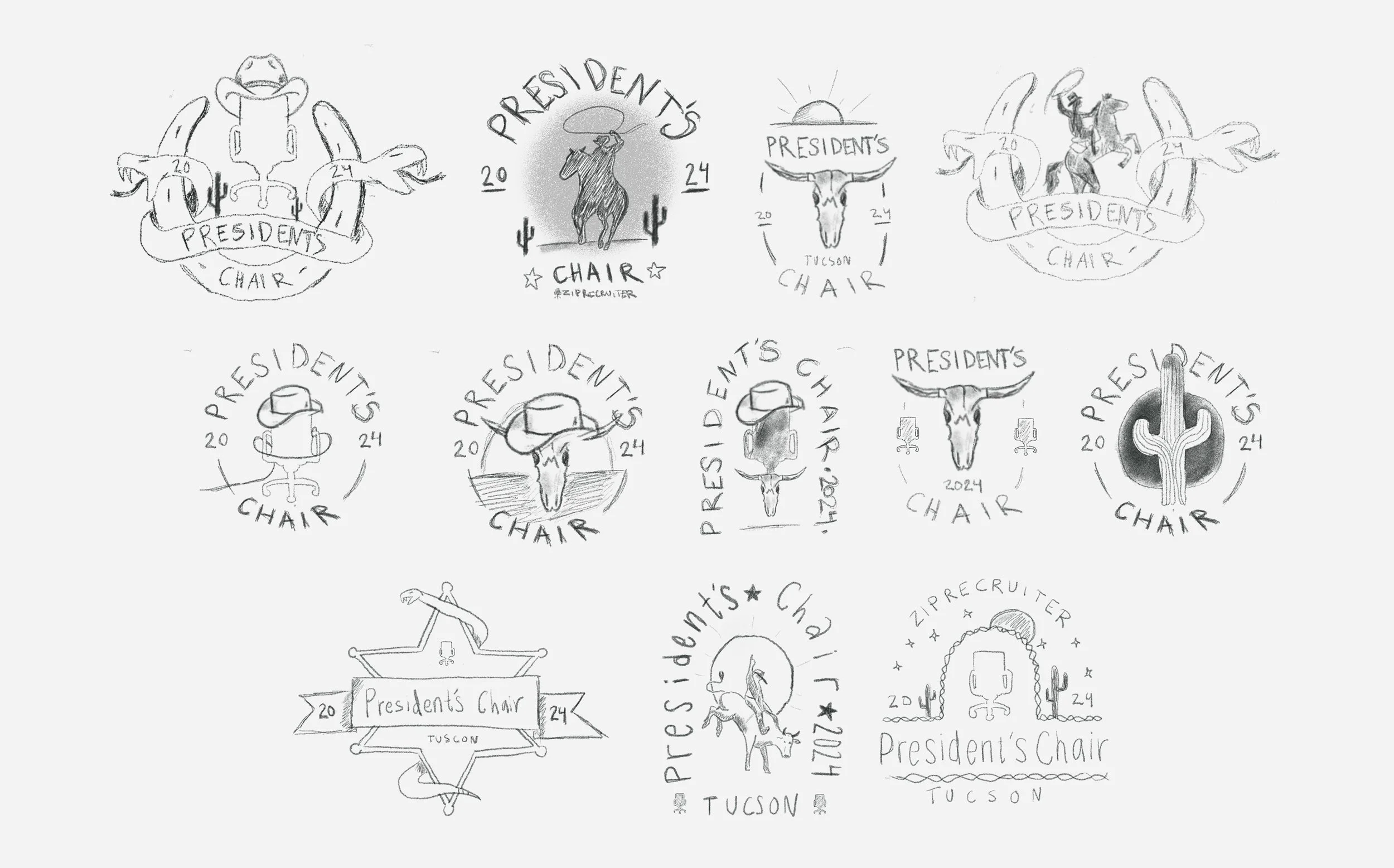 Tucson logo sketches