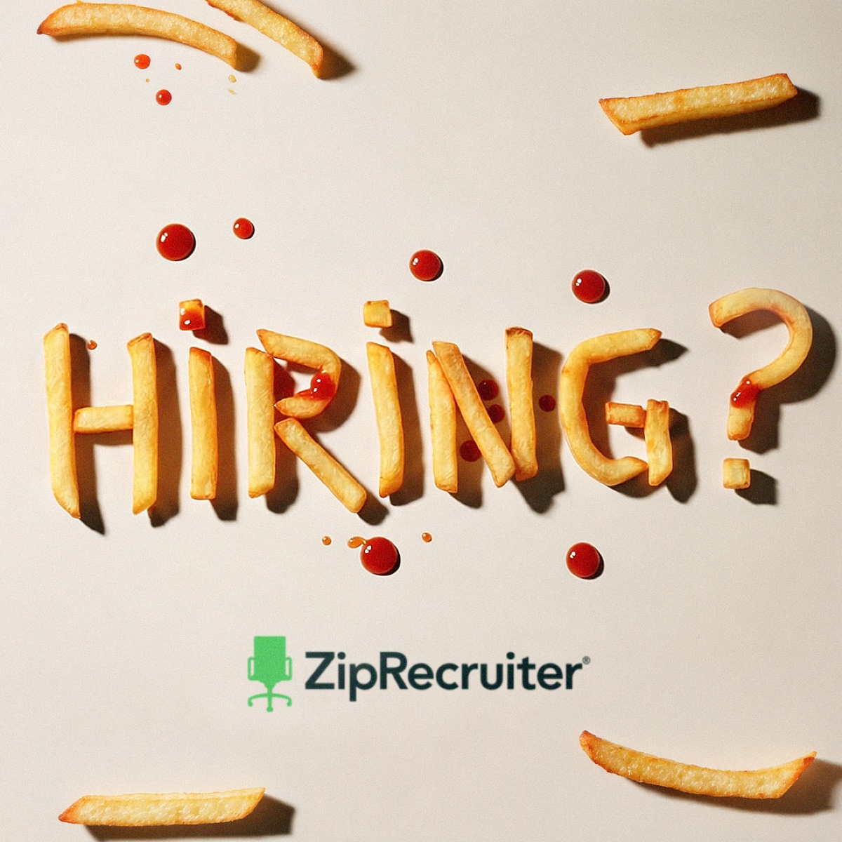 Fries "Hiring?" ad