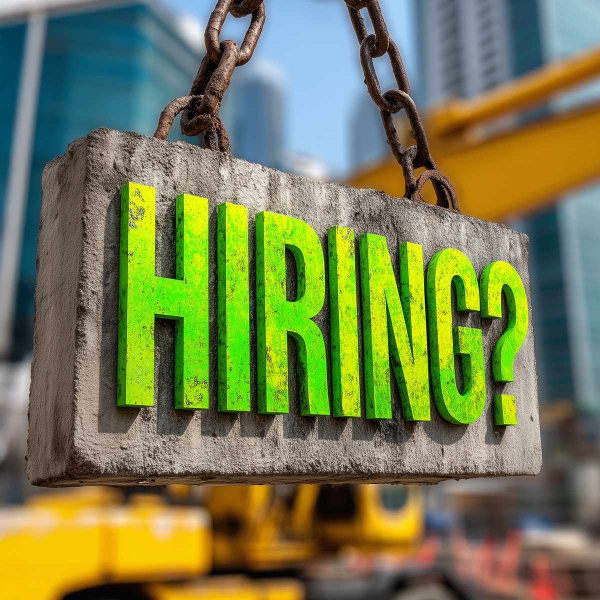 Construction "Hiring?" ad